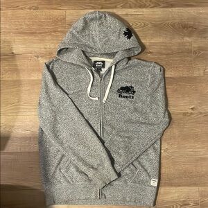 Roots Men's Gray Hoodie Sweater